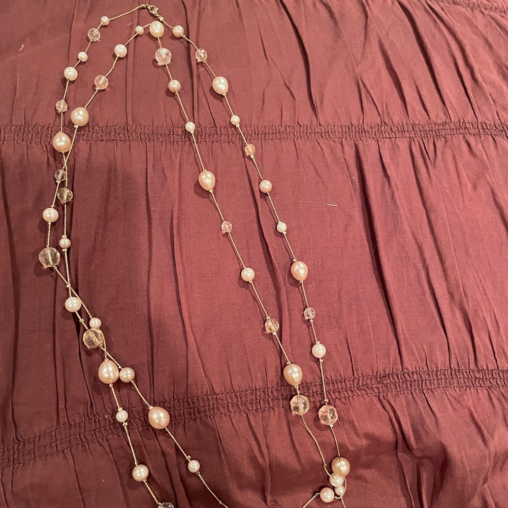 Francesca’s Long Beaded layering necklace